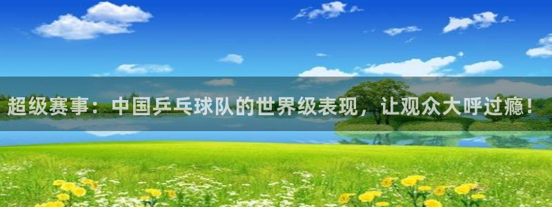 新球体育足球官网：超级赛事：中国乒乓球队的世界级表现，让观众大呼过瘾！