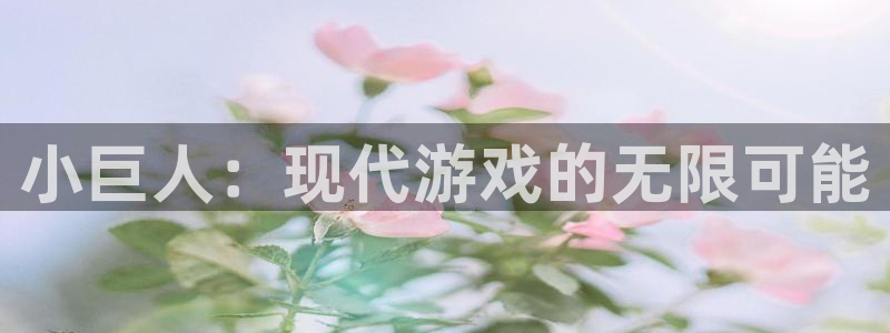 庄闲游戏官方版：小巨人：现代游戏的无限可能